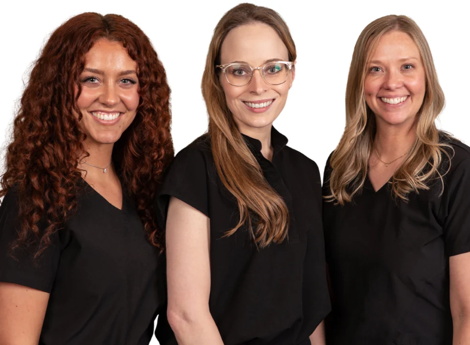 The IRIS Aesthetics team ready to welcome guests to the Fall Open House